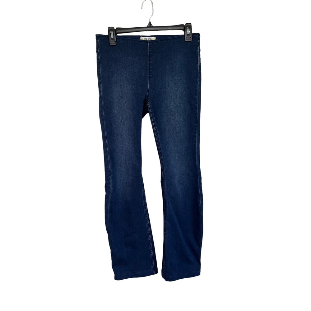 We The Free Free People Jeggings Womens 27 Blue Stretch Pull Ons Pants Pockets